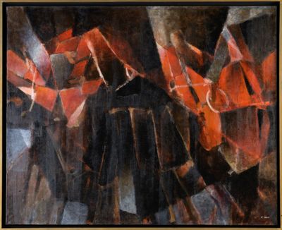 Jeanne LE GUEN (XX-XXI) " Orchestre" HST, SBD, titrée et sig…