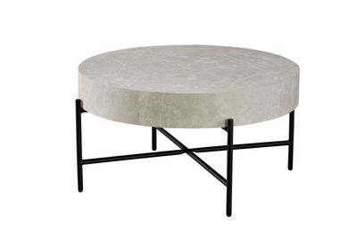 10218-69 / Table basse MSO 259 ronde Finition: MDF plaqué aspect marbr