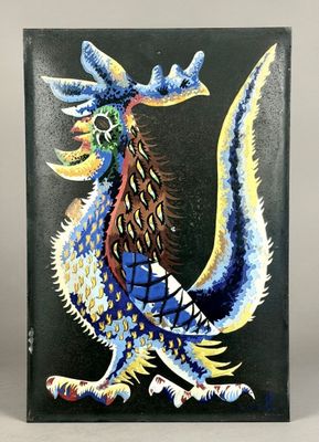 a picture of a painting of a dragon on a black background
