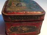 an old tin box with a crackmaster label on it