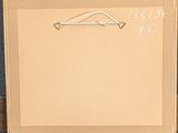 a picture of a drawing of a bow and arrow on a board