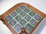 a tray with a pattern on it on a table