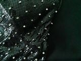 a close up of a hat with sequins on it