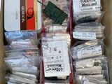a box full of electronic equipment that is sitting on a table