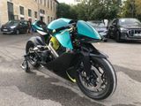 a motorcycle that is parked in a parking lot