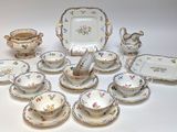 many different types of china on the table