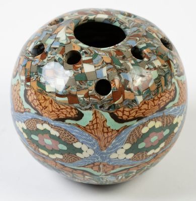 Jean GERBINO (1876-1966), Vallauris. Glazed ceramic flow