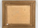 an image of a painting of a wooden frame on a wall