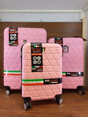 1 ensemble de 3 valises - rose - 3 tailles - avec code - Photo 1