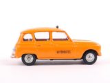 an orange toy car that is sitting on a white surface