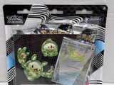a package of pokemon trading cards and a card holder