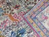 an image of a close up of a rug on a floor