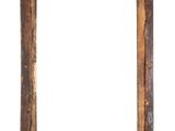 an old wooden picture frame with a white background