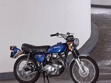 a motorcycle that is parked in a parking garage