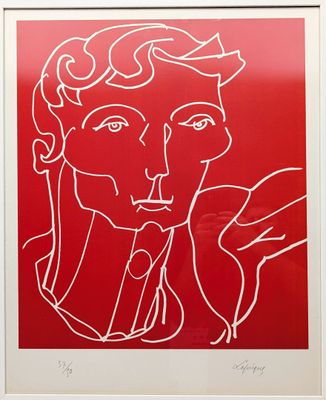 Charles LAPICQUE (1898-1988) "Le Demiurge, 1966"