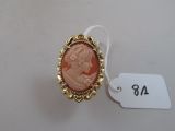 an image of a picture of a lady in a cameo broochle