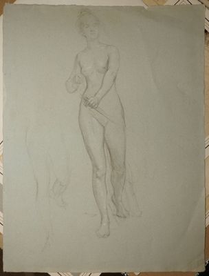 ANONYME SECONDE MOITIÉ XIXe, Diane chasseresse, crayon noir … - Photo 1