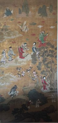 a picture of a painting on the wall of a room