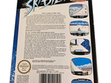 the back cover of a book with a picture of a snowboarder on it