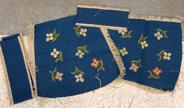 Tapisserie d'Aubusson. Garniture de sièges en tapisserie d'Aubuss