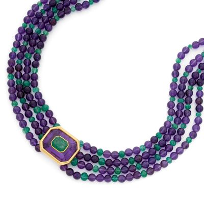 CRISTOFOL COLLIER présentant un élément central orné d'une é…