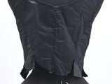 a close up of a mannequin torso with a black top