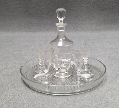 Service à liqueur H: 20 cm