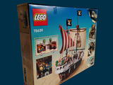 a box with a lego pirate ship inside of it