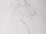an image of a drawing of a man with a guitar