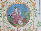 an image of a painting of a woman sitting in a chair