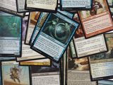 a lot of cards that are laying on top of each other