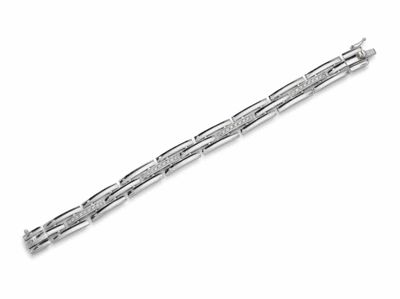 Bracelet EN OR Gris 18k ET Diamants