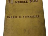 a brown book with the words model 600 on it