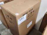 two boxes that are sitting on the floor next to each other