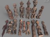 an image of a group of wooden figurines sitting on top of a table