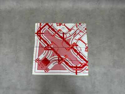 a piece of paper that has a map of a city on it