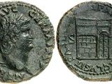 an ancient coin with a bust of a man on it