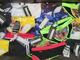many underwear that are on the couch together