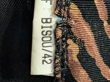 a close up of a label on a piece of clothing