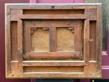 a picture of an old wooden frame with a window