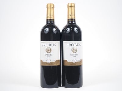 2 Bouteilles Cahors Probus Jean Luc BaldÈS - 2005