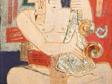 une image représentant un tableau d'un homme jouant d'un instrument de musique