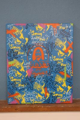 Vincent RICHEUX (1974) "Angels army" pochoir, peinture en aé…