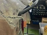 a plastic bag that has a hanger on it