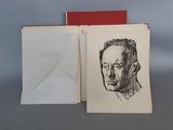 un livre ouvert sur lequel est dessiné le visage d'un homme