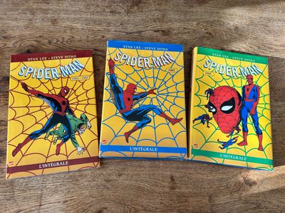 Un lot de trois albums Spider-Man - L'intégrale - Stan Lee -…