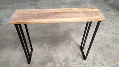 Console EN Manguier Avec Pieds Metal