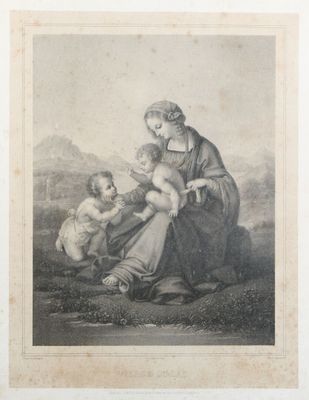 un vieux dessin en noir et blanc représentant une femme tenant un enfant dans ses bras
