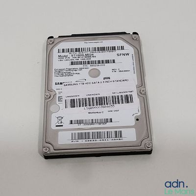 an image of a hard drive with a bar code on it