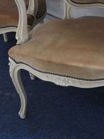 PAIRE DE FAUTEUILS de style Louis XV en bois sculpté et laqu… (photo 5)
